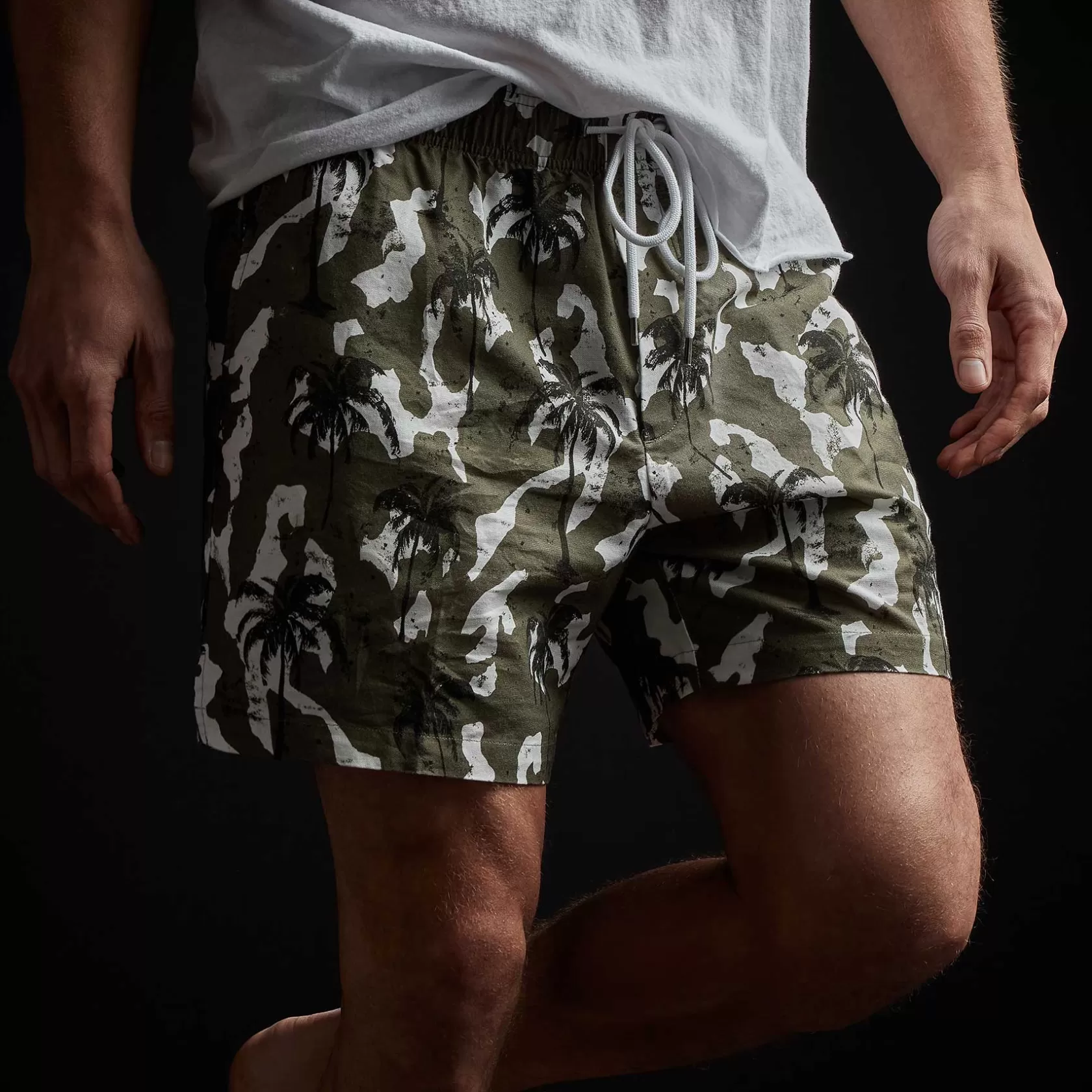 Shop Camo Palm Print Short Men Shorts