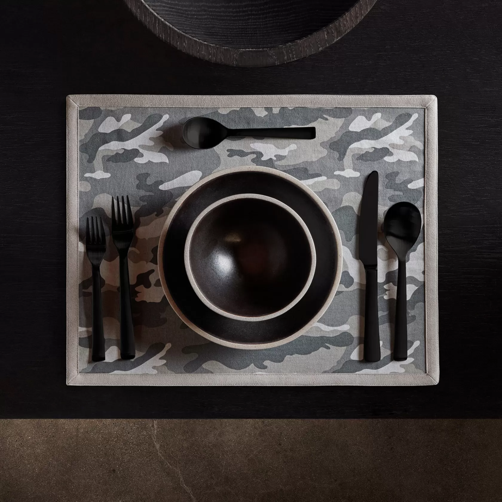 Best Sale Camo Placemat W/ Suede Trim Placemats