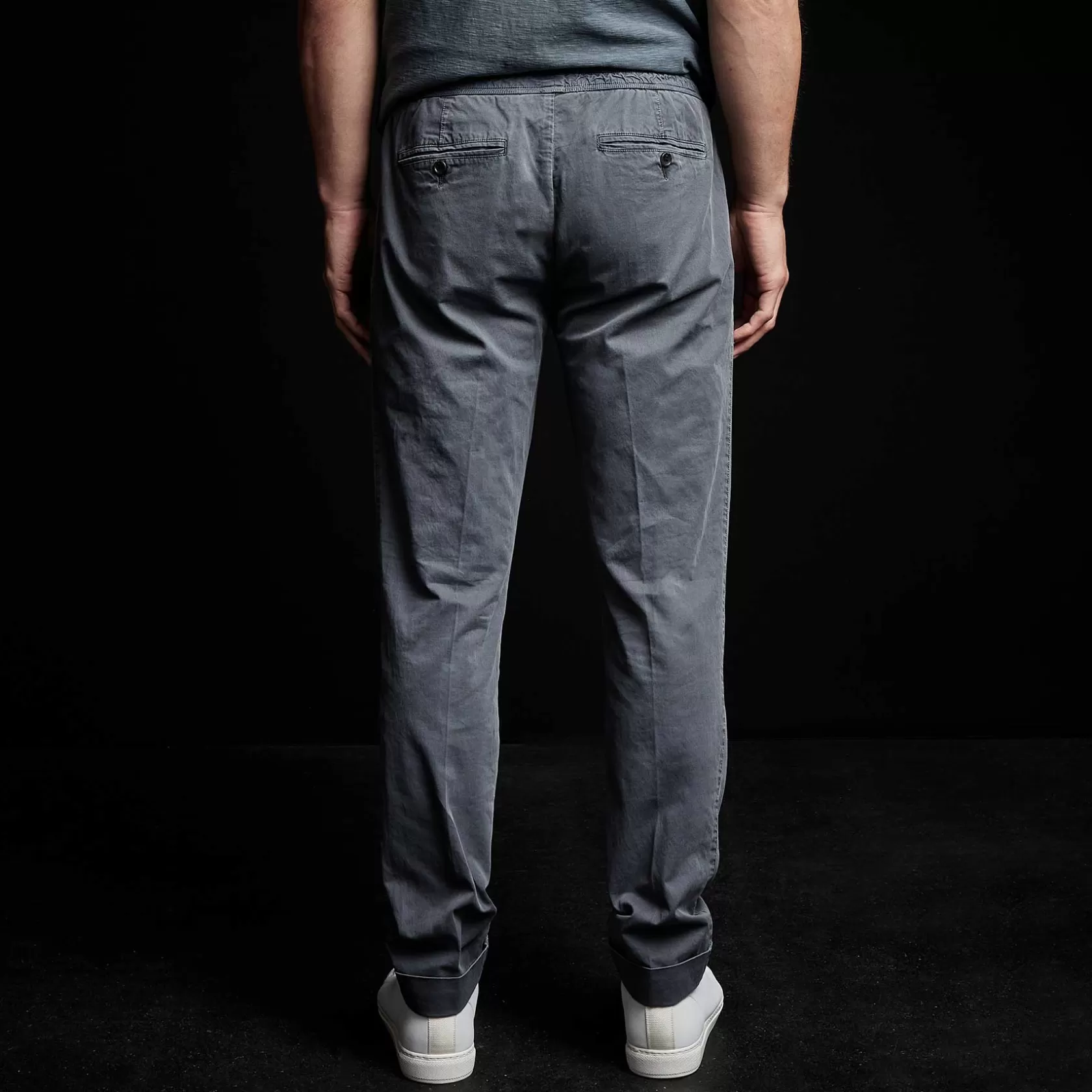 Cheap Cotton Linen Cuffed Trouser Men Pants/Denim