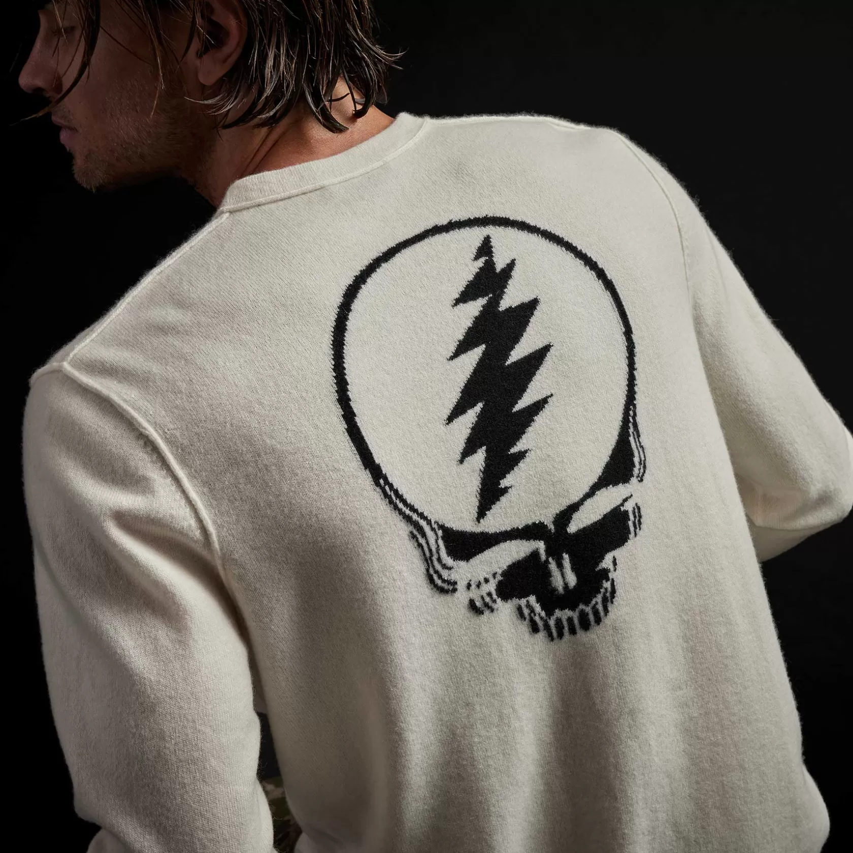 Online Grateful Dead Recycled Cashmere Sweater Men Sweaters