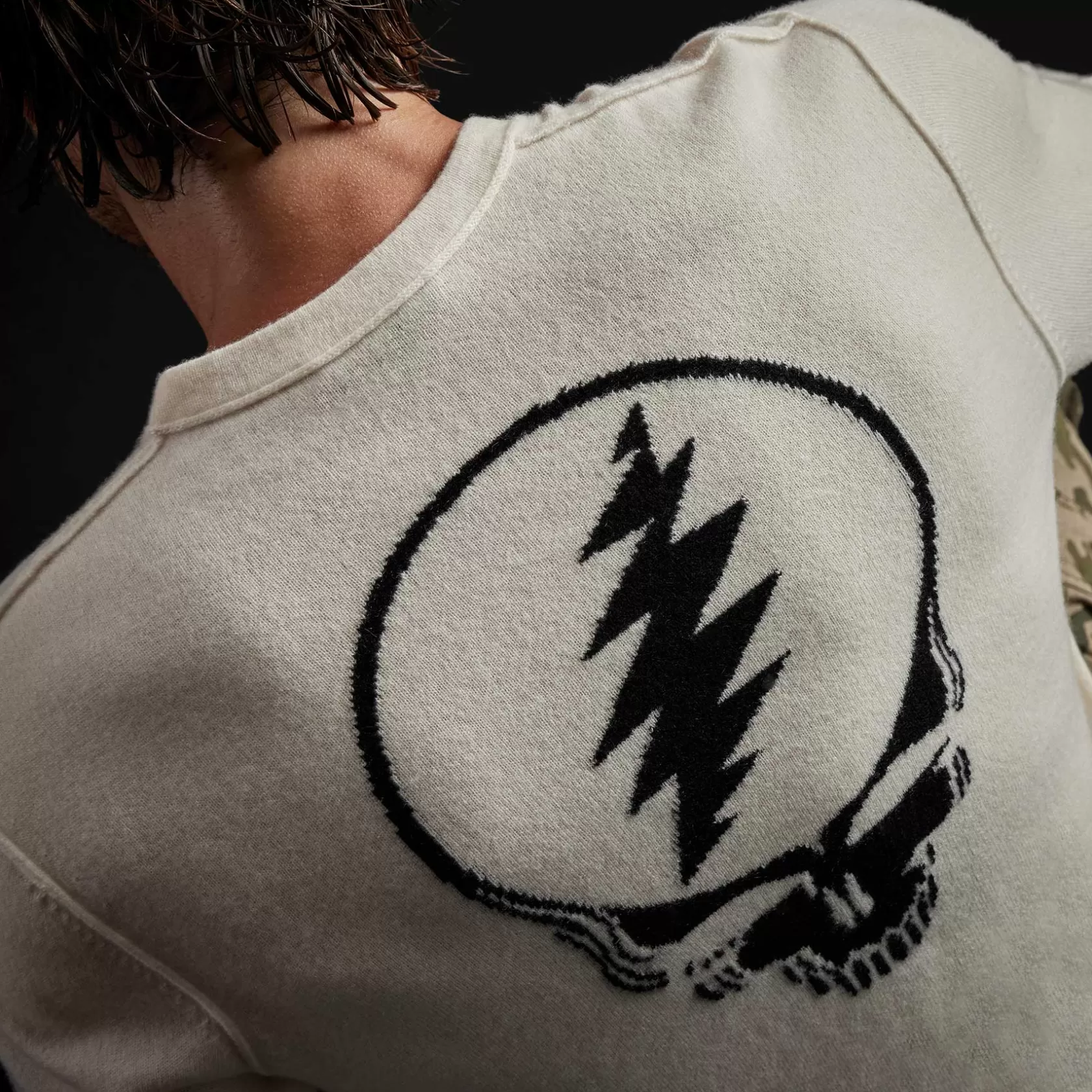 Online Grateful Dead Recycled Cashmere Sweater Men Sweaters