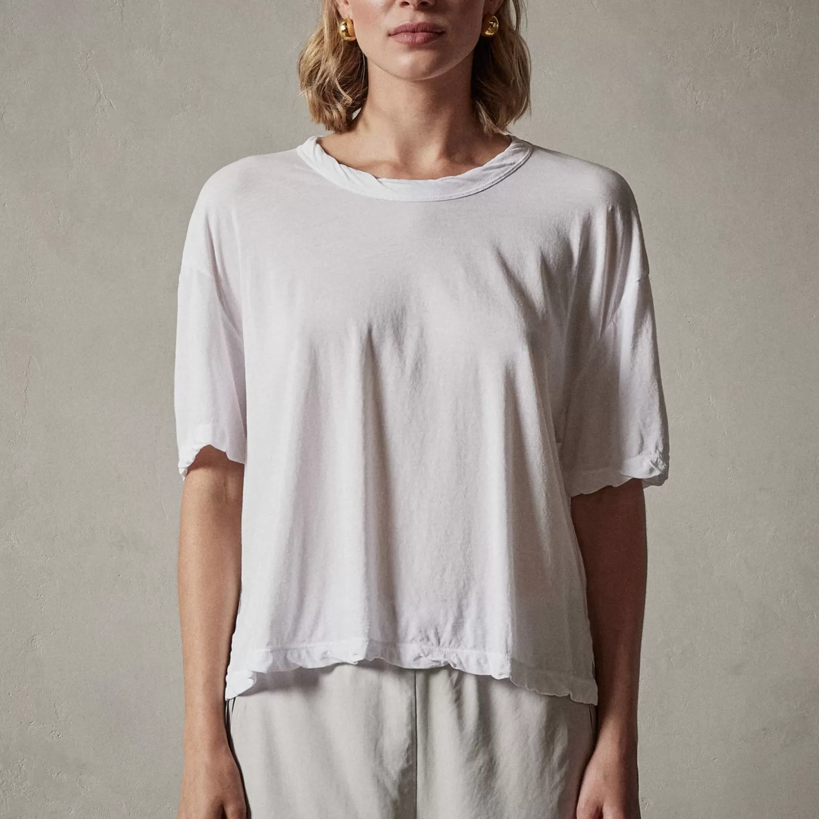 Outlet High Gauge Oversized Tee Women T-Shirts