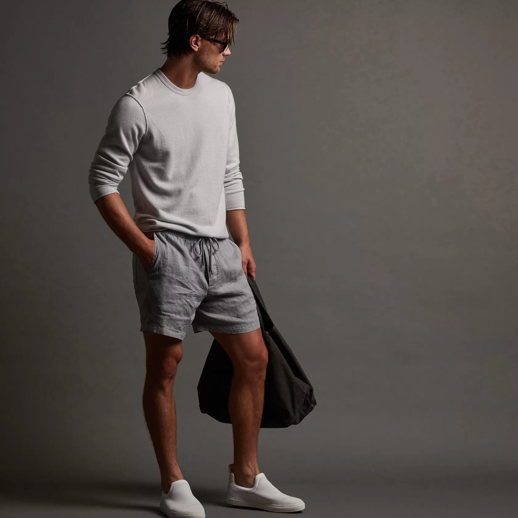 Sale Lightweight Linen Short Men Shorts