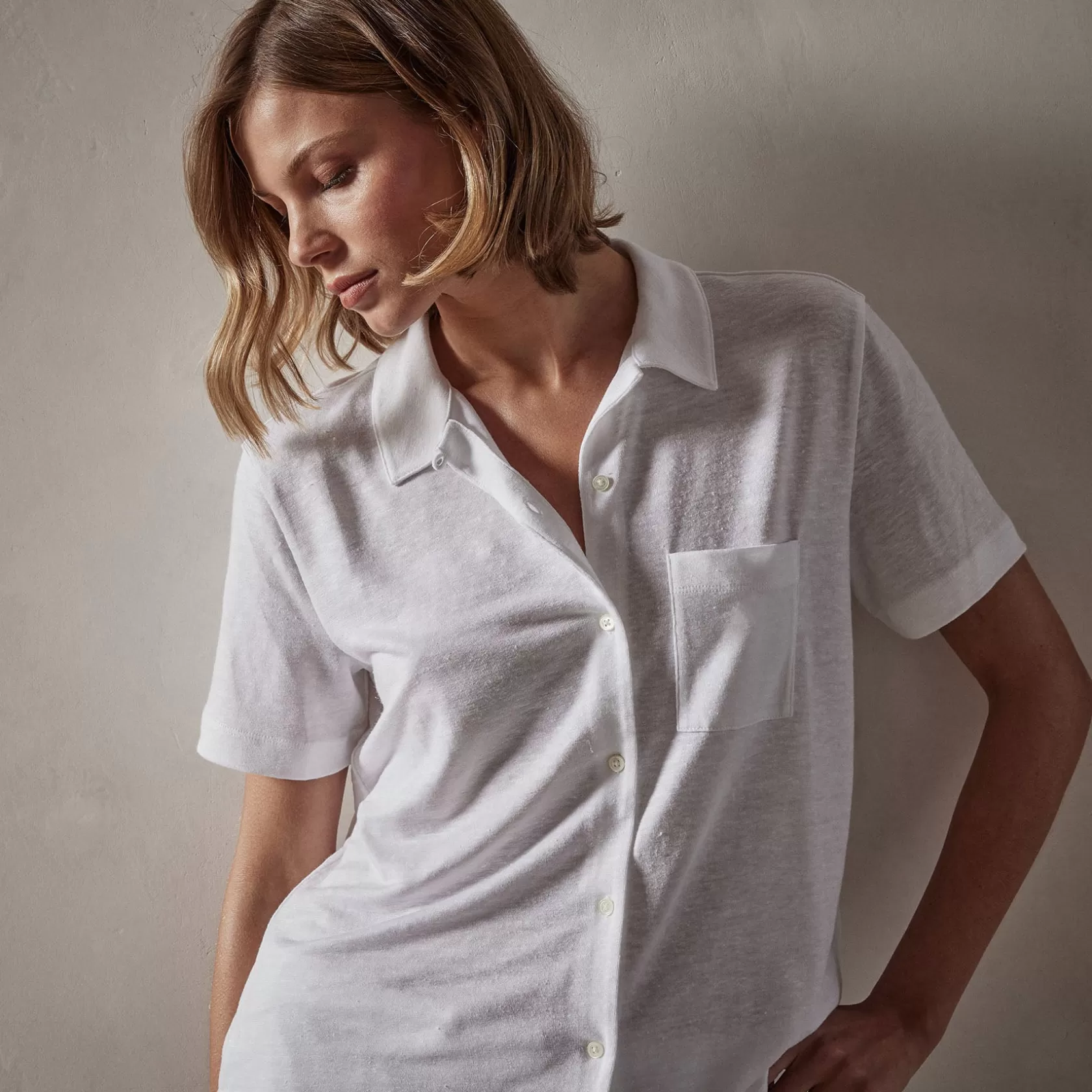 Best Linen Jersey Shirt Women Lounge