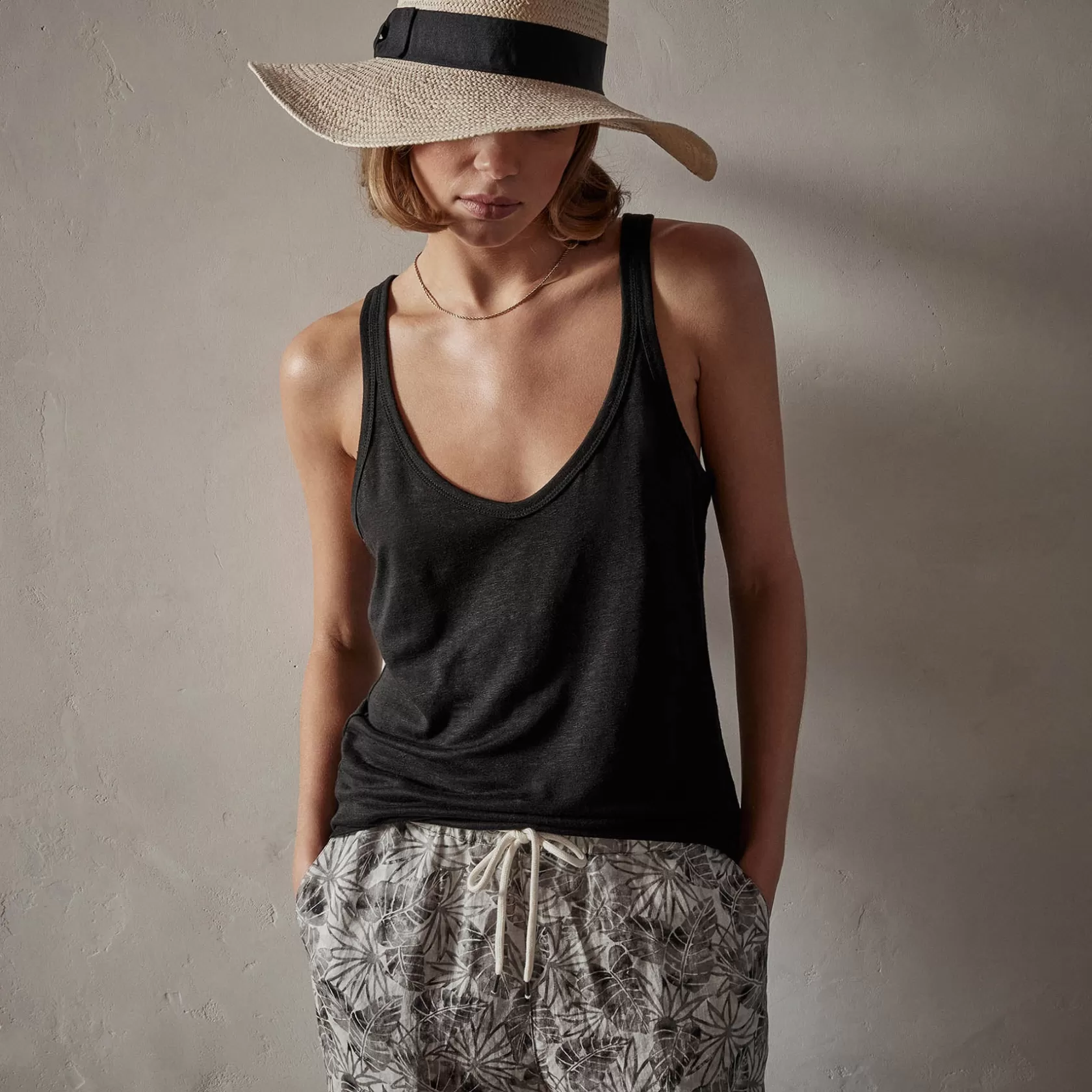 Flash Sale Linen Jersey Tank Women Tanks