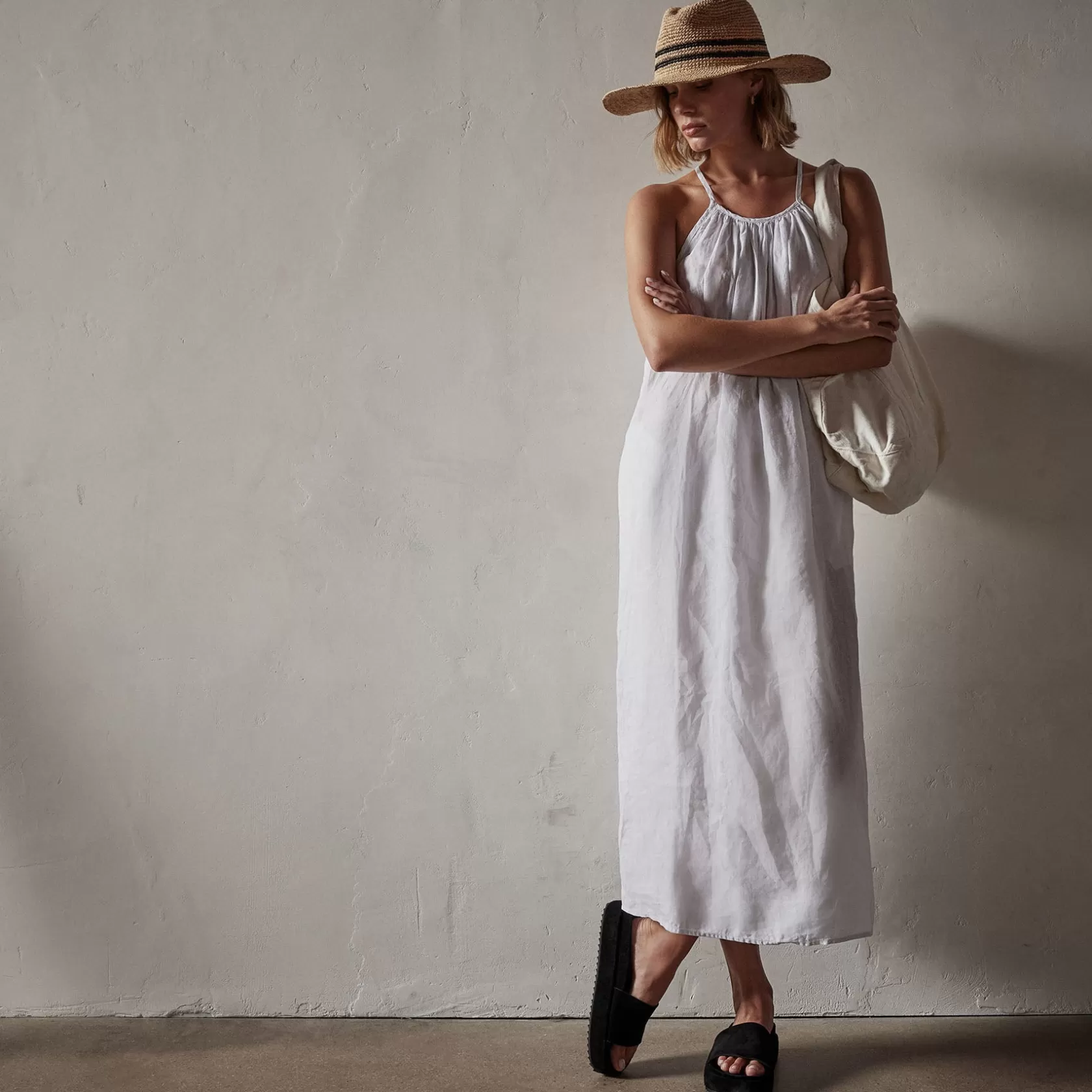 New Linen Sun Dress Women Dresses/Jumpsuits