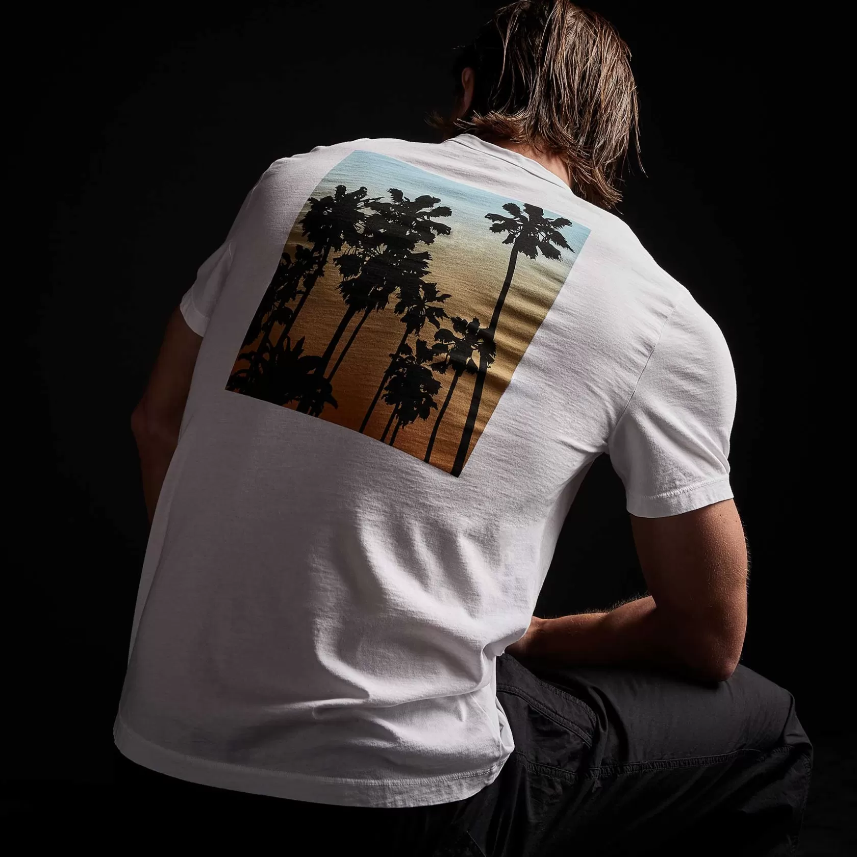 Shop Short Sleeve Crew Palm Graphics Men T-Shirts