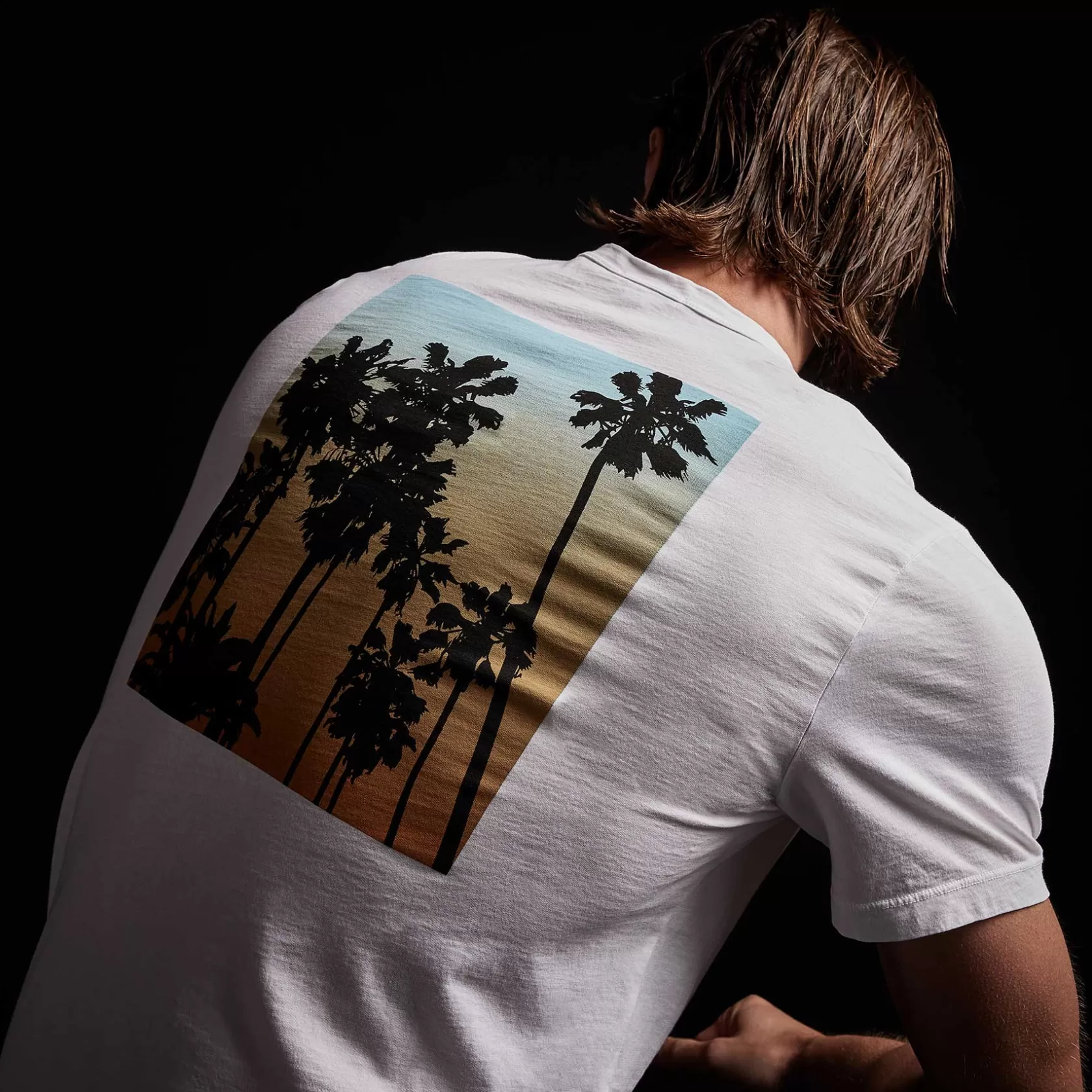 Shop Short Sleeve Crew Palm Graphics Men T-Shirts