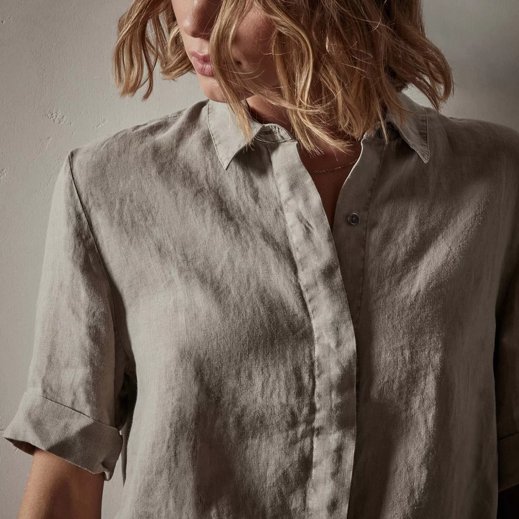 Best Short Sleeve Linen Shirt Women Shirting