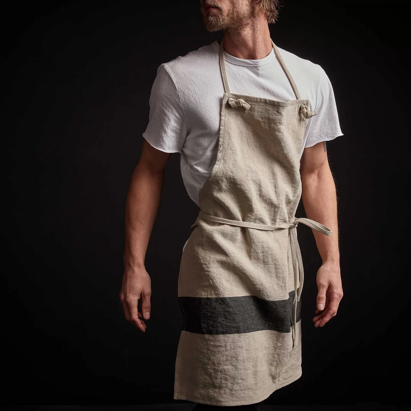 Cheap Single Stripe Chef'S Apron Aprons