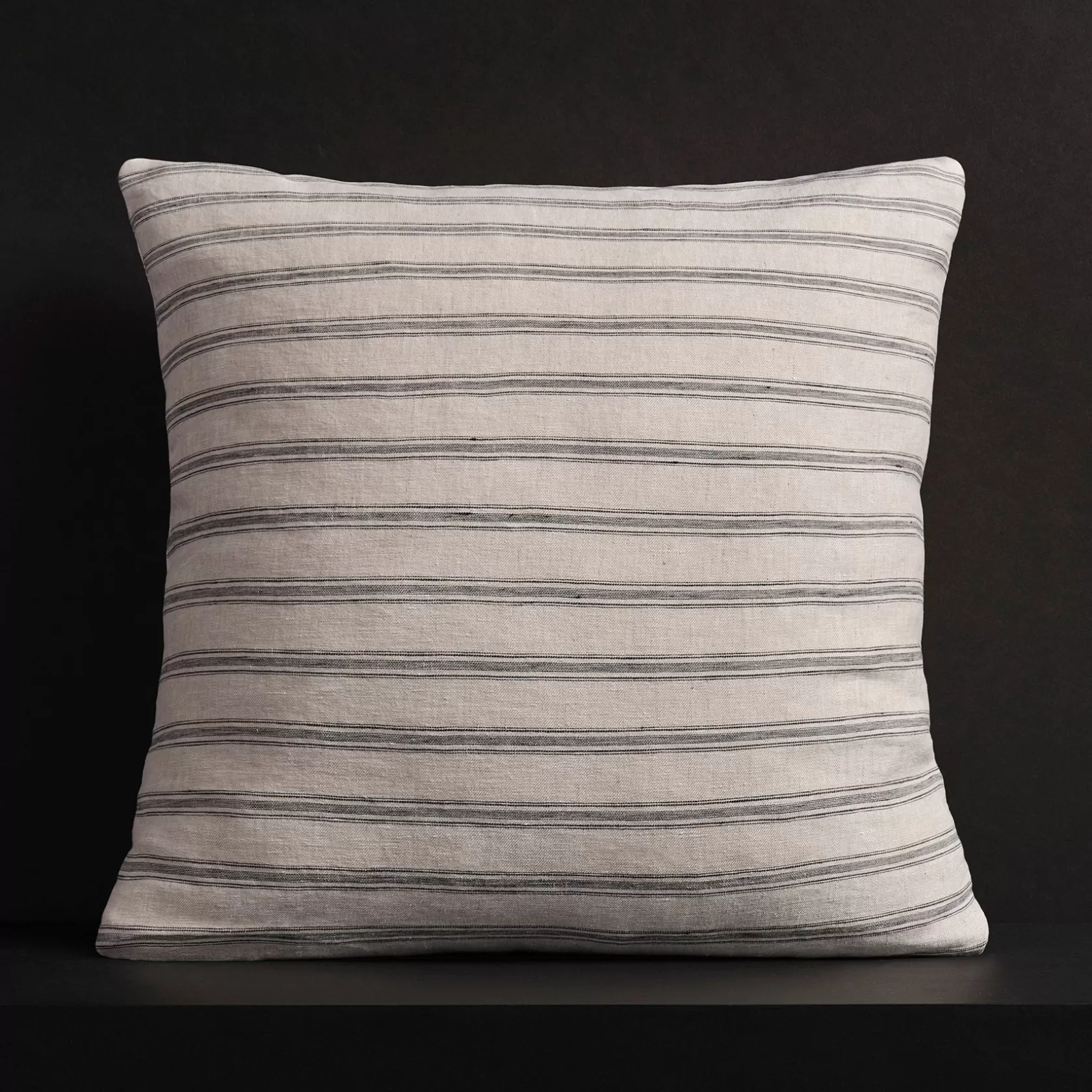 Best Stripe Throw Pillow With Piping Pillow Shams