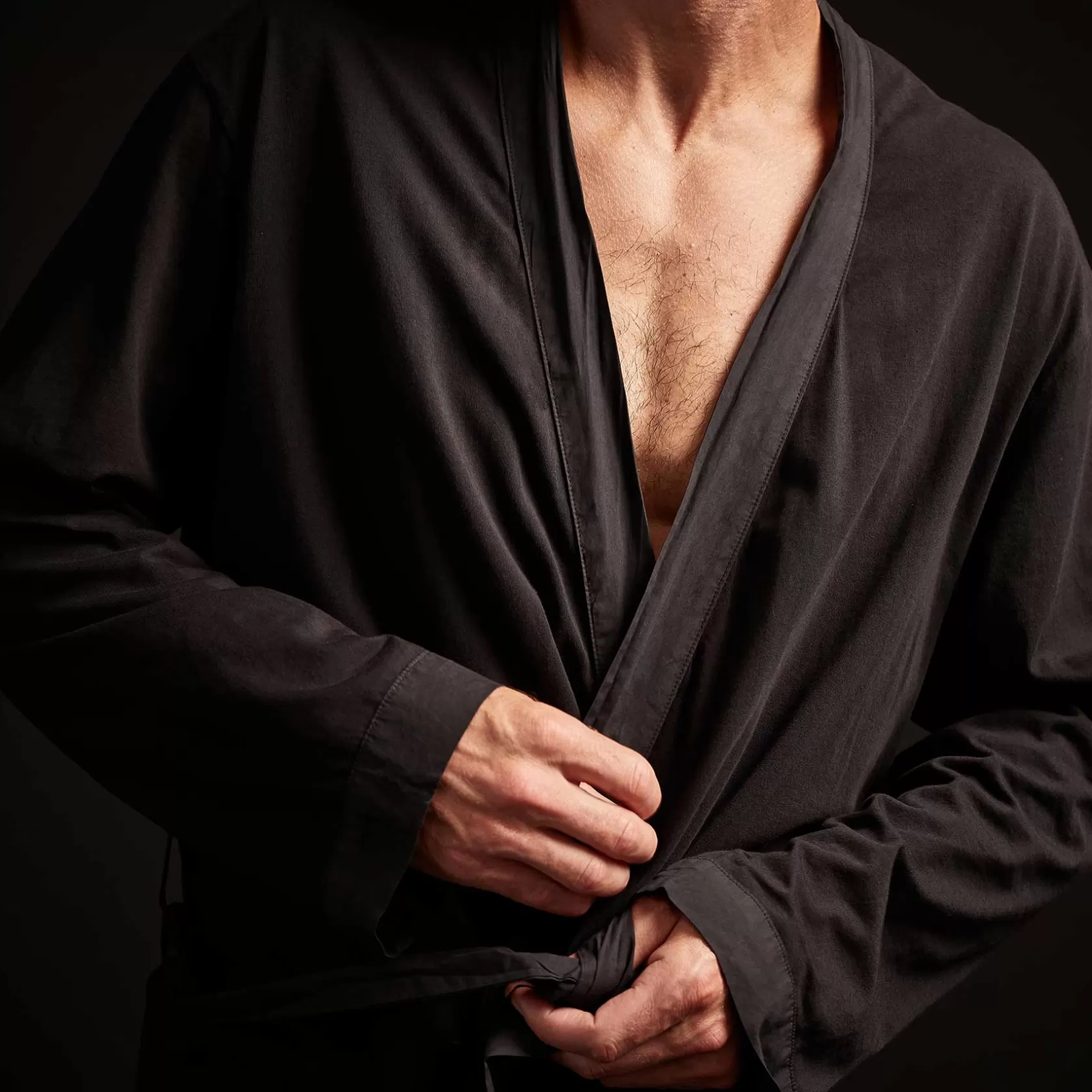 Cheap Sueded Jersey Robe Men Lounge