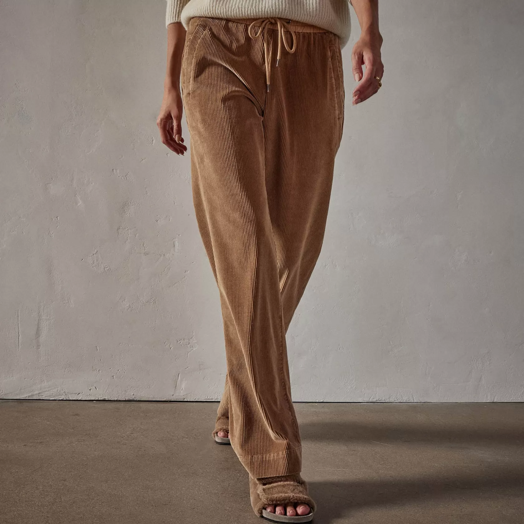 Discount Wide Leg Corduroy Pant Women Pants/Leggings